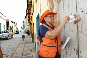 Campanha da Defesa Civil foi concentrada nos 29 casarões que ainda estão ocupados e em situação de risco