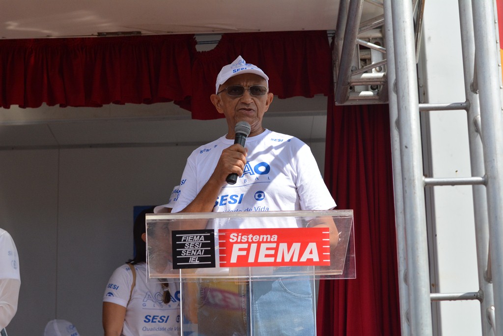 Presidente da FIEMA, Edilson Baldez, na abertura oficial da Ação Global