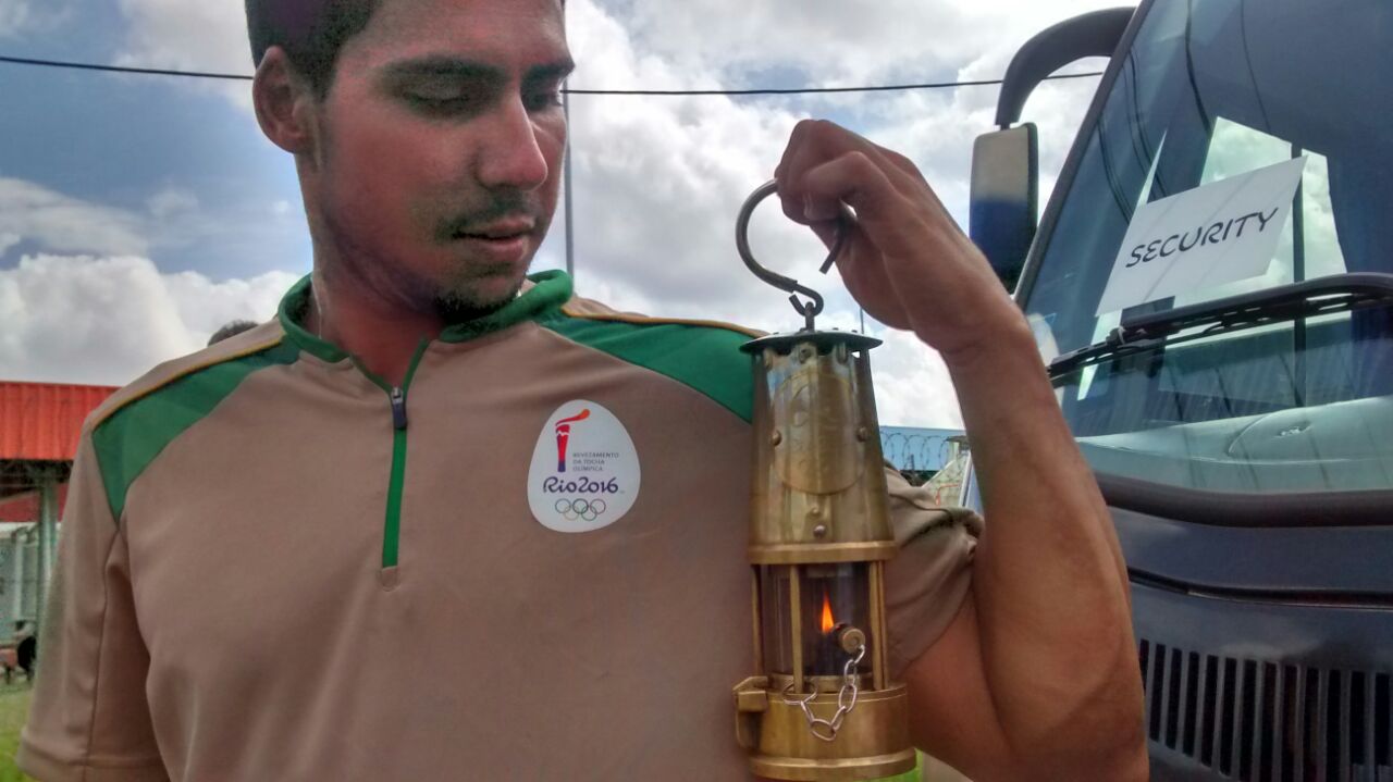 Preparos para recepção da Tocha Olímpica (Honório Moreira)