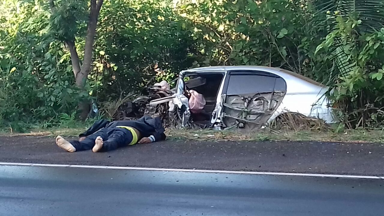 Acidente na BR-316 Em Caxias, causou a morte do condutor do veículo Honda Civic