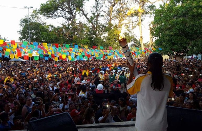 Chama Olímpica em Barreirinhas
