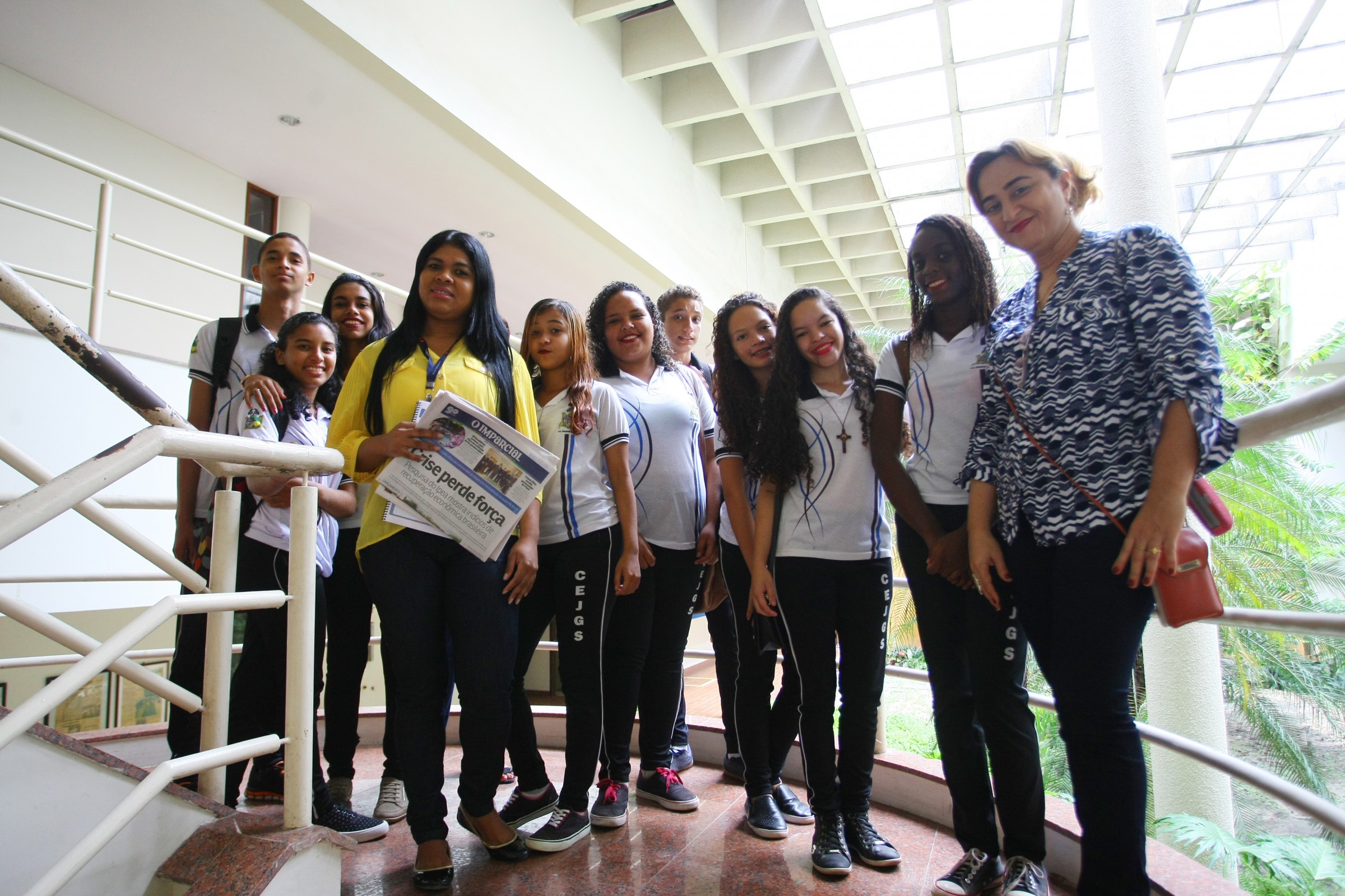 Alunos da Unidade Integrada Joaquim Gomes de Souza