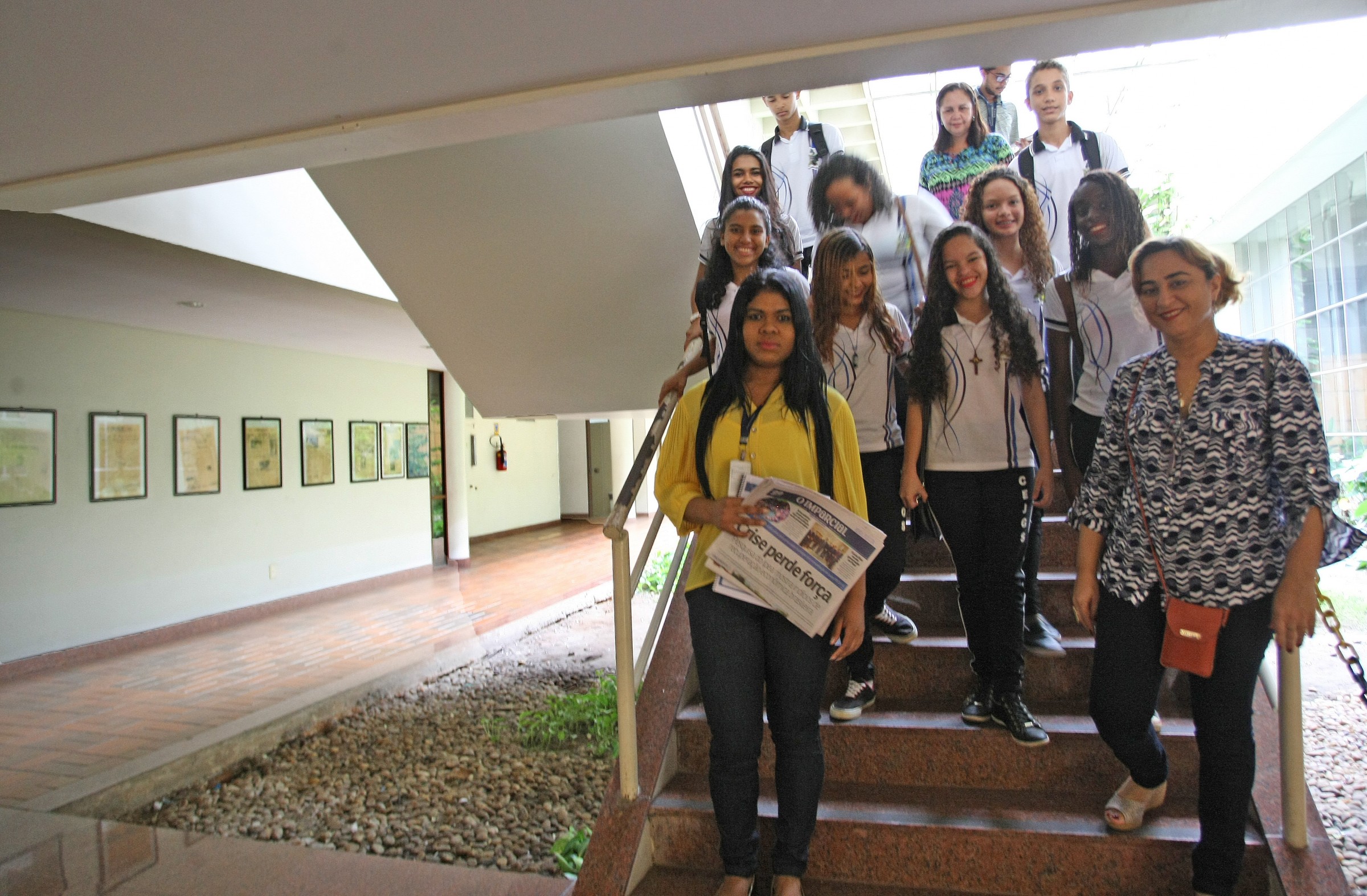 Alunos da Unidade Integrada Joaquim Gomes de Souza