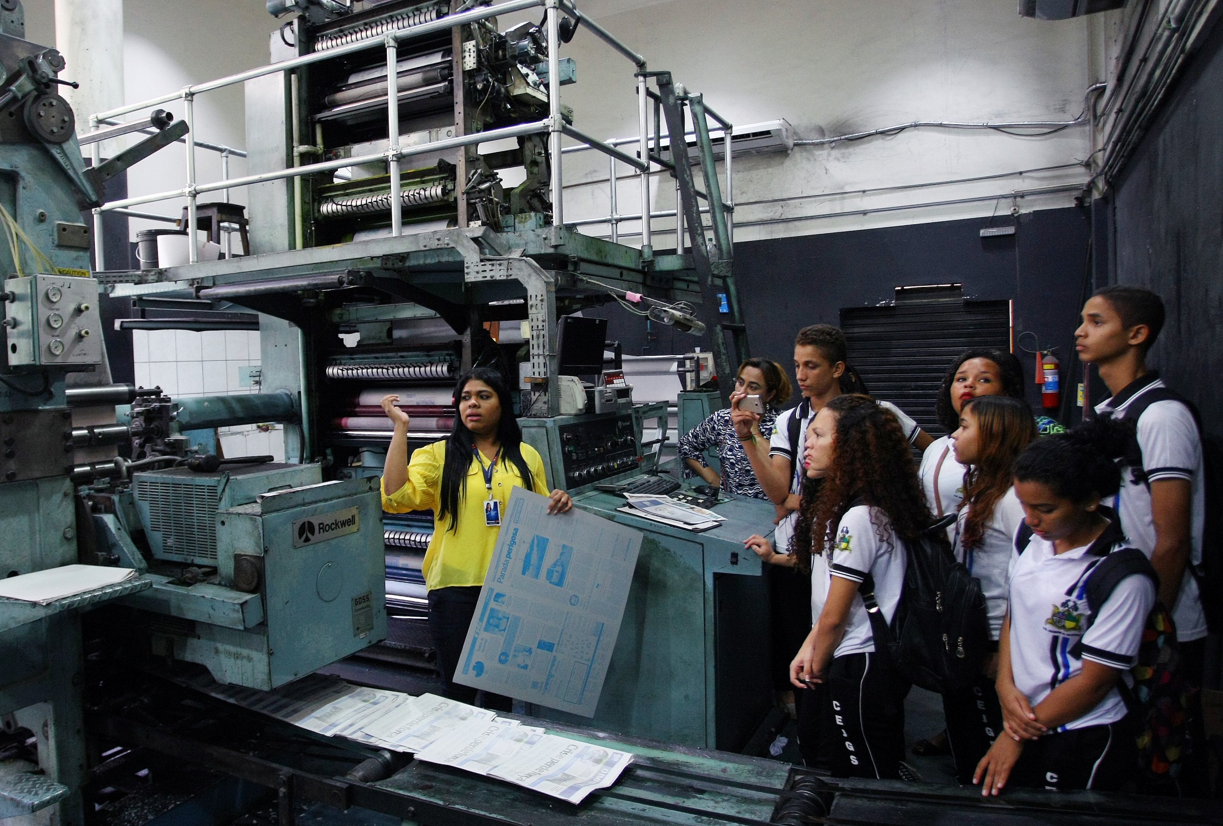 Alunos da Unidade Integrada Joaquim Gomes de Souza