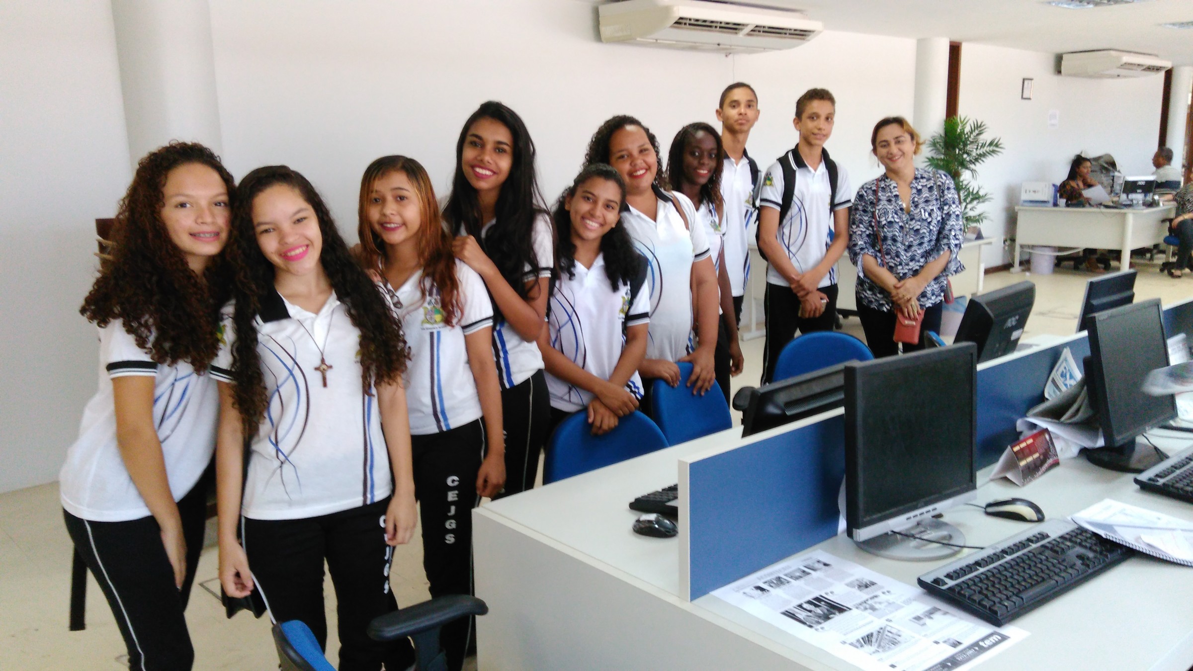 Alunos da Unidade Integrada Joaquim Gomes de Souza