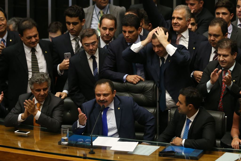 Brasília - O deputado Rodrigo Maia (DEM-RJ) foi eleito presidente da Câmara dos Deputados, com 285 votos. (Fabio Rodrigues Pozzebom/Agência Brasil)
