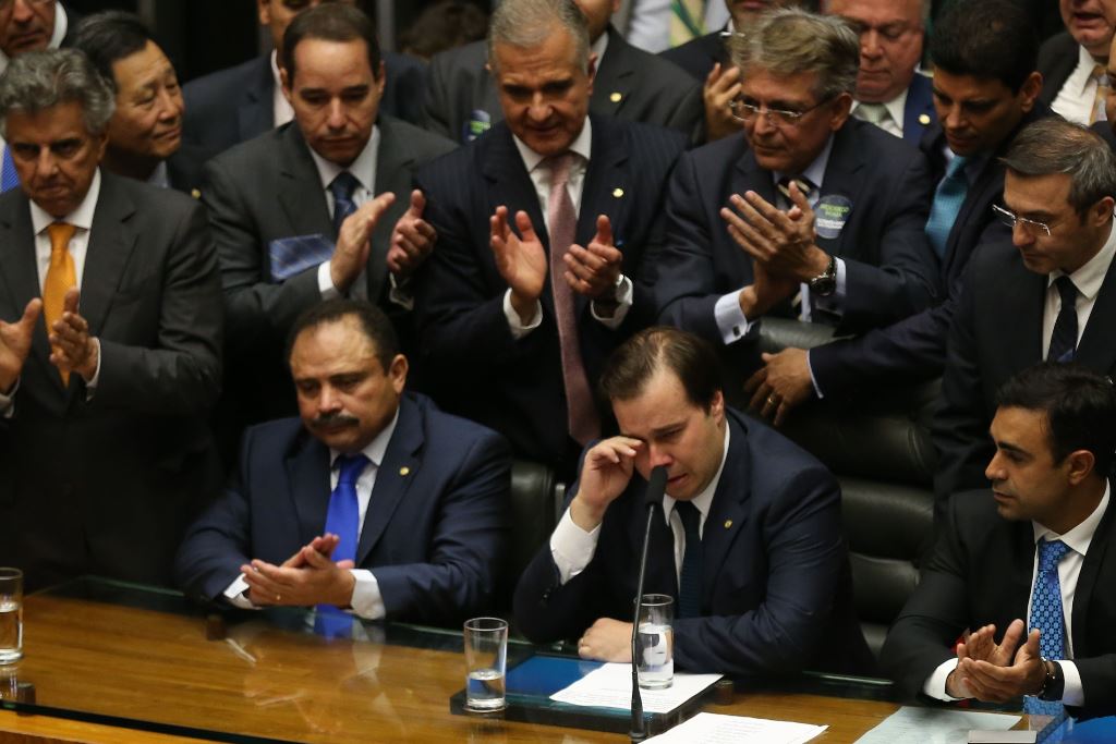 Brasília - O deputado Rodrigo Maia (DEM-RJ) foi eleito presidente da Câmara dos Deputados, com 285 votos. (Fabio Rodrigues Pozzebom/Agência Brasil)
