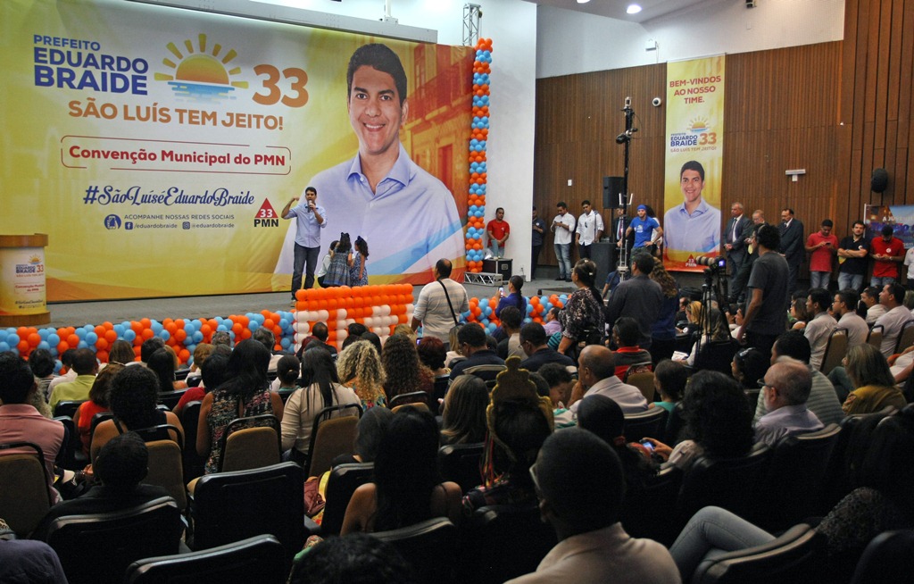 Convenção PMN lança o deputado Eduardo Braide como pré-candidato a prefeito de São Luís (Honório Moreira/O Imparcial)