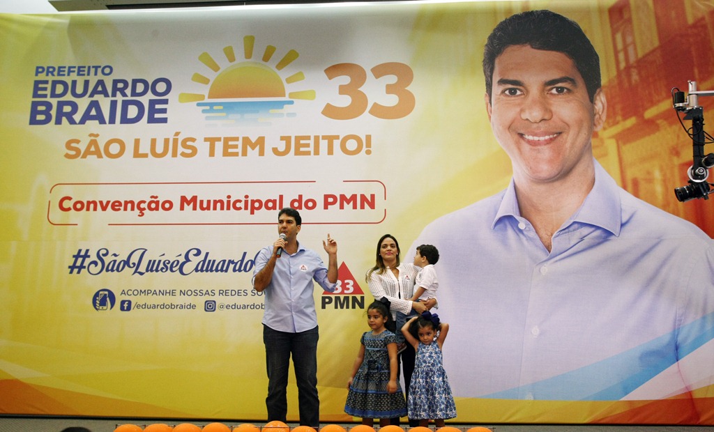 Convenção PMN lança o deputado Eduardo Braide como pré-candidato a prefeito de São Luís (Honório Moreira/O Imparcial)