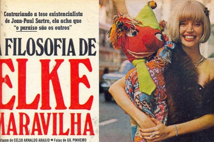 Elke Maravilha destaque na revista Manchete N&ordm; 1110 - 28.07.73