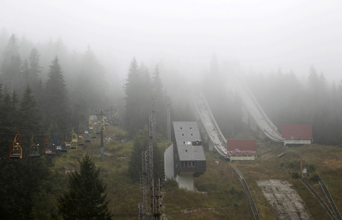 Pista de ski usada nos jogos de inverno de Sarajevo