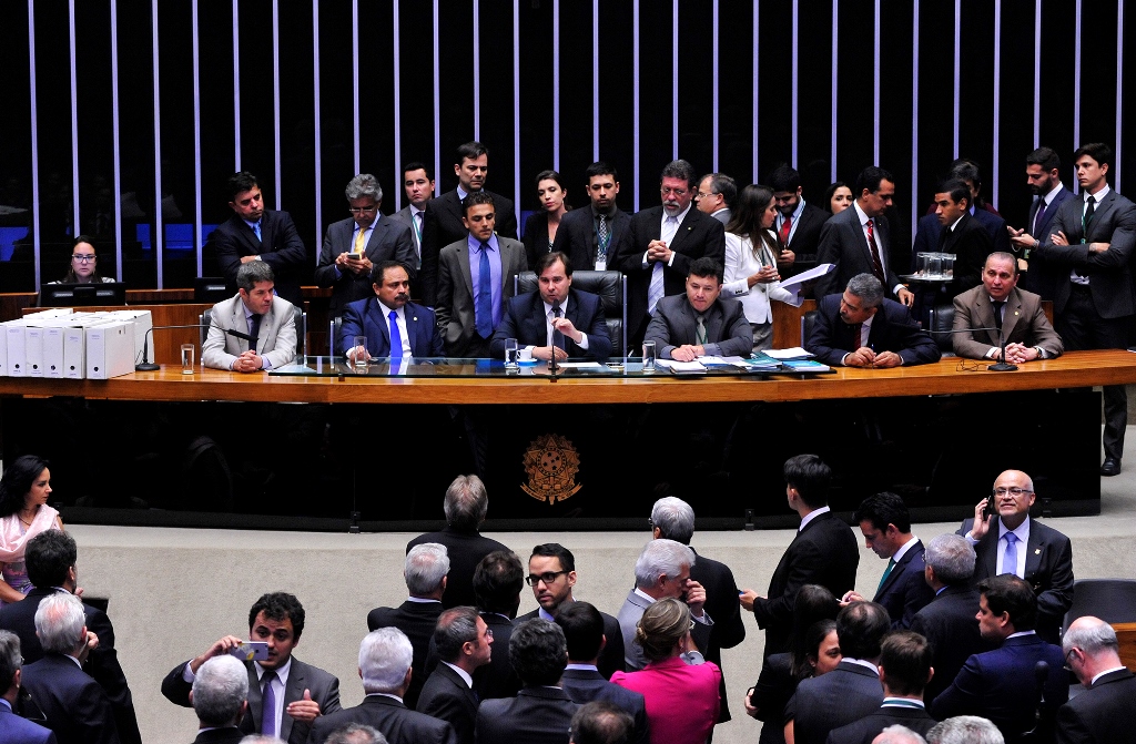 Sessão de votação do pedido de perda de mandato do deputado Eduardo Cunha (Luis Macedo / Câmara dos Deputados)