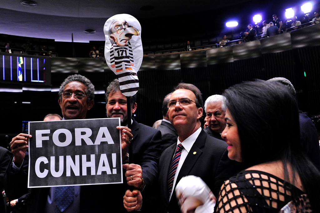 Sessão de votação do pedido de perda de mandato do deputado Eduardo Cunha (Luis Macedo / Câmara dos Deputados)