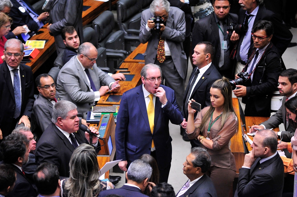 Sessão de votação do pedido de perda de mandato do deputado Eduardo Cunha (Luis Macedo / Câmara dos Deputados)