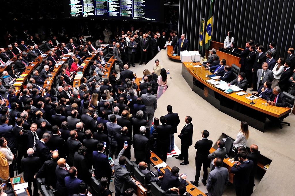 Sessão de votação do pedido de perda de mandato do deputado Eduardo Cunha (Luis Macedo / Câmara dos Deputados)