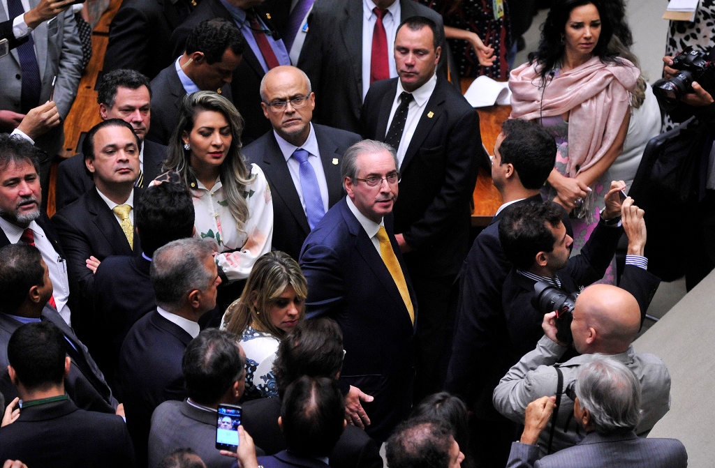 Sessão de votação do pedido de perda de mandato do deputado Eduardo Cunha (Luis Macedo / Câmara dos Deputados)