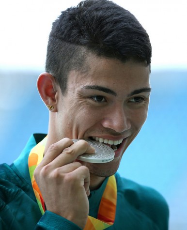 Creative Commons - CC BY 3.0 - Rodrigo Parreira, levou a prata no salto em distância T36 e o bronze nos 100m T36