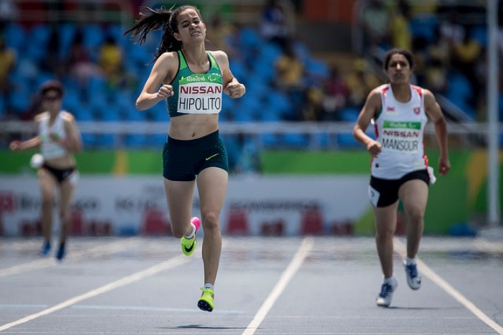 Creative Commons - CC BY 3.0 - Verônica Hipólito levou prata nos 100m T38 e bronze nos 400m, na mesma classe