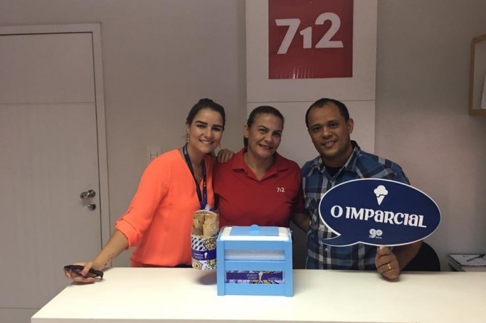 O Imparcial visitou alguns parceiros em comemoração ao dia do sorvete