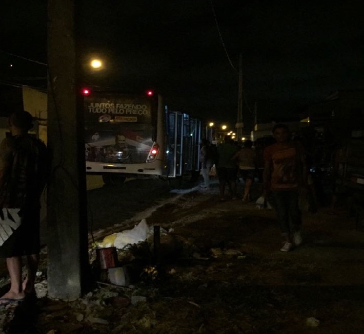 Tentativa de incêndio a ônibus no Bairro de Fátima