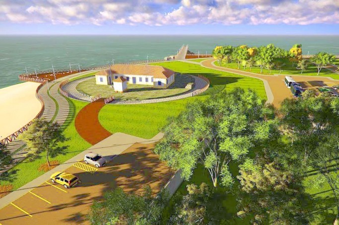 Projeto de como ficará o Forte após revitalização