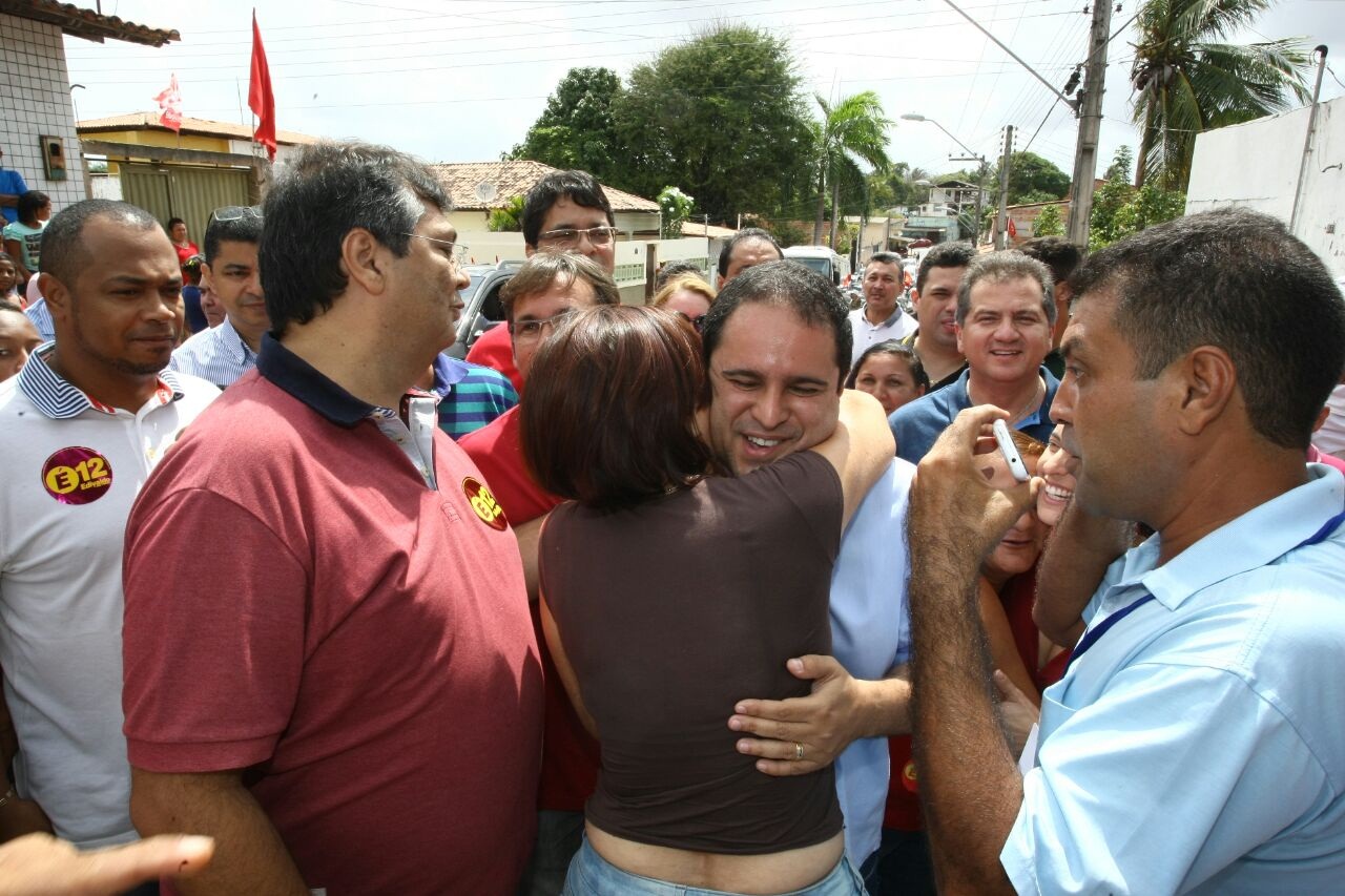 O candidato a reeleição, o prefeito Edivaldo Holanda Júnior (PDT) votou na UEB Oliveira Roma, no Vinhais Velho. (Honório Moreira/O Imparcial)