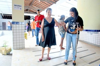 Raimunda Maria de Jesus Ferreira, que sofreu um AVC