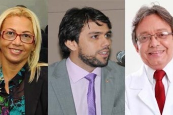 Barbara Soeiro, Pedro Lucas Fernandes e Dr. Gutemberg