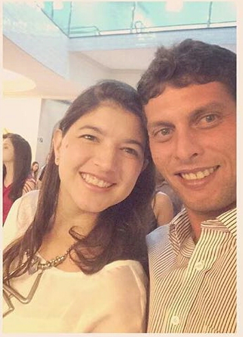 Mariana e Marcos Renato, marido e pai de suas duas filhas