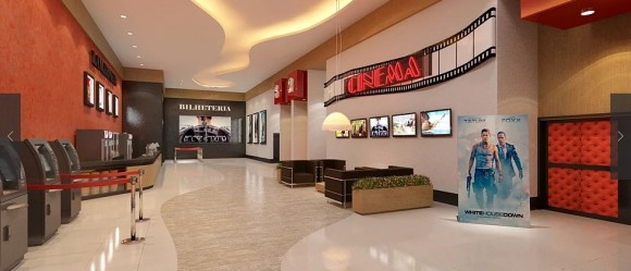 Cinema com sala para exibi&ccedil;&atilde;o em 3D